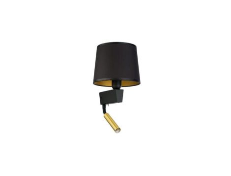 Kinkiet czarno-złoty z ramieniem do czytania CHILLIN II 8213 Nowodvorski Lighting