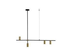 Lampa wisząca ARIZONA 4 czarna/złota LP-074/4PL BK/GD Light Prestige