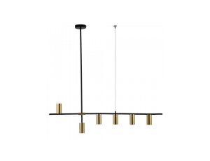 Lampa wisząca ARIZONA 6 czarna/złota LP-074/6PL BK/GD Light Prestige