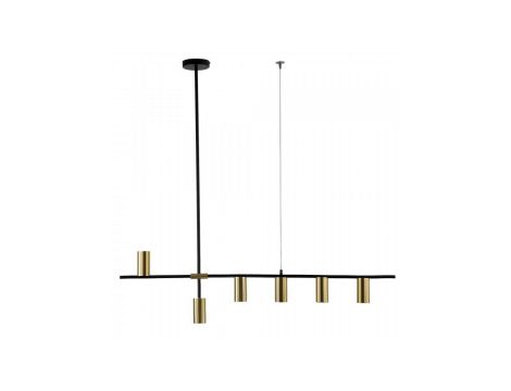 Lampa wisząca ARIZONA 6 czarna/złota LP-074/6PL BK/GD Light Prestige