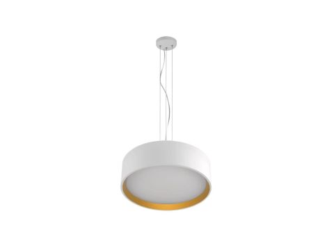 Lampa wisząca HUDSON biało-złota LP-043/1P WH/GD Light Prestige