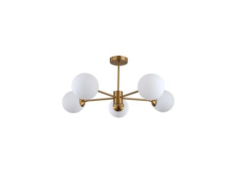 Lampa wisząca Roma 5 złota LP-1345/5P GD Light Prestige