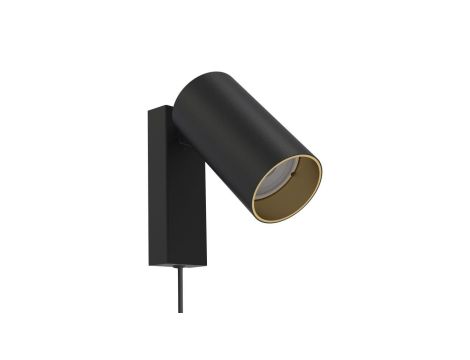 Kinkiet z przewodem MONO I BLACK/GOLD 7765 Nowodvorski Lighting