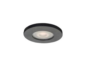 Okrągłe oczko podtynkowe GU10 z serii LAGOS czarne do łazienki holu LP-440/1RS BK Light Prestige