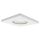 Białe oczko nieruchome LAGOS z IP65 do łazienki, GU10 kwadratowe LP-440/1RS WH square Light Prestige