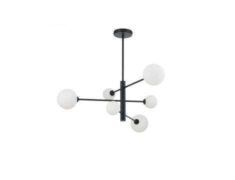 Lampa wisząca czarna DORADO 6 LP-002/6P BK Light Prestige