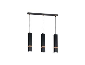 LAMPA WISZĄCA VIDAR BLACK 3XGU10 MLP5404 Milagro