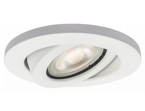 Oczko podtynkowe LAGOS białe z punktowym ruchomym oczkiem LP-440/1RS WH movable Light Prestige