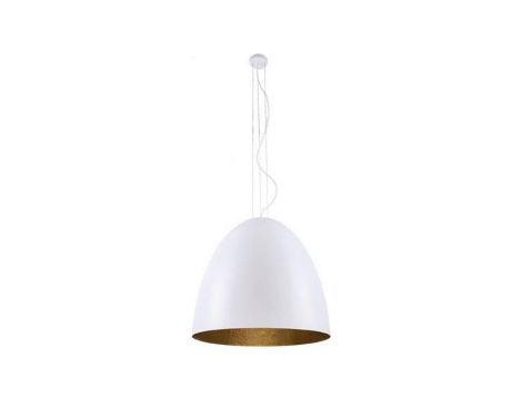 LAMPA WISZĄCA EGG L BIAŁO-ZŁOTY 9023 Nowodvorski