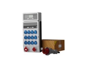 Rozdzielnica budowlana z licznikiem MID i kablem eXT-S/FI SKH 32A 16A 12x230V Mennekes Doktorvolt 8218