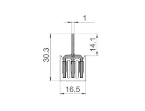 Szyna łączeniowa grzebieniowa PS/G 3-fazowa 12-modułowa 10mm2 63A DV 6282