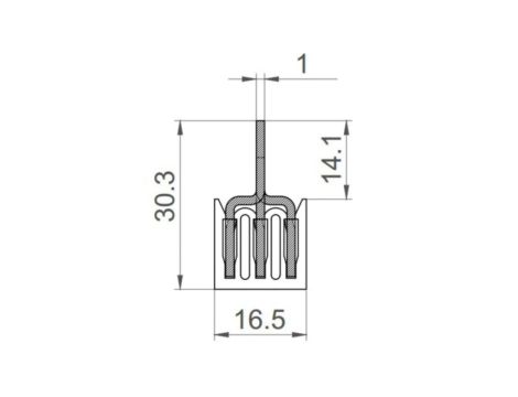 Szyna łączeniowa grzebieniowa PS/G 3-fazowa 12-modułowa 10mm2 63A DV 6282