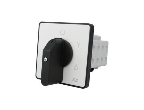 Łącznik krzywkowy 0-Y- 63A 500V 3 fazowy z dźwignią oraz szyldem do sterowania silnikami asynchronicznymi S63 JD 9551 A6 SEZ