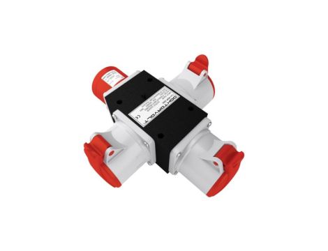 Rozgałęźnik 3-fazowy wejście 1x32A 5P/ wyjście 3x32A 5P IP44 ROP 3253 6383