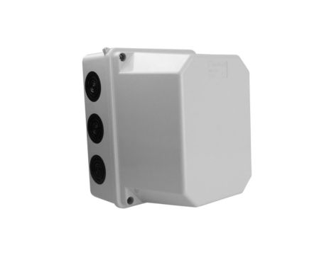 Puszka natynkowa z dławikami wym/wew 150x110x135 mm 10membran z wysoką pokrywą IP66 008.PG.CA.G M-L 2701