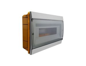 Rozdzielnica podtynkowa 12 modułowa IP40 szara 970.12 M-L 0995