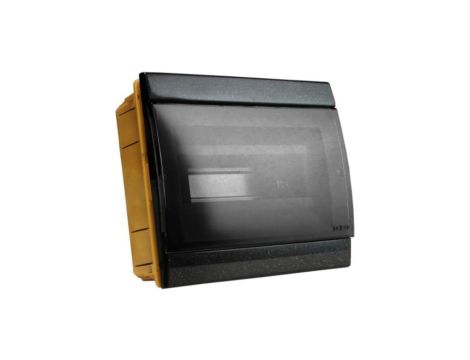 Rozdzielnica podtynkowa 8 modułowa IP40 czarna 970.08.N M-L 0964