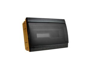 Rozdzielnica podtynkowa 12 modułowa IP40 czarna 970.12.N M-L 1039