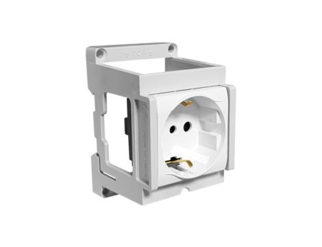 Gniazdo modułowe na szynę DIN Schuko IP20 0239