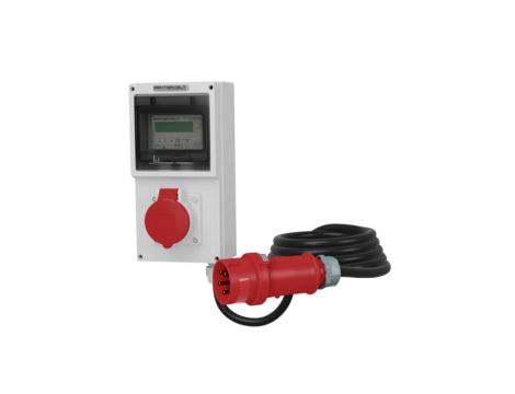 Mobilny licznik energii elektrycznej MID gniazdo 16A przewód 5x2,5mm2 Doktorvolt 4326