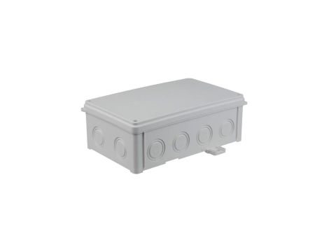 Puszka naścienna 188x118X68 mm, bezhalogenowa, samogasnąca, odporna na UV, IP67, UL94 V0, N110x180S szara 35270202