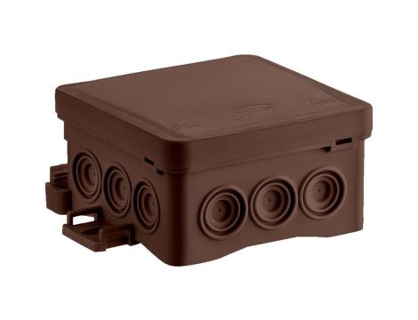 Puszka naścienna 85x40x85mm z dławnicą zintegrowaną samozatrzaskowa bezhalogenowa odporna na UV 35346115