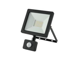 Projektor LED 30W 3350lm 4000K Premium z czujnikiem czarny IP44 GW-0013