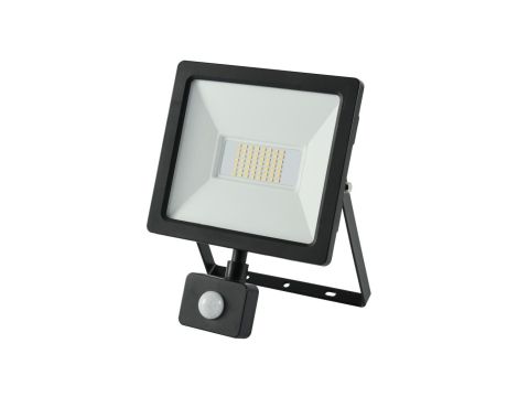 Projektor LED 50W 5700lm 4000K Premium z czujnikiem czarny IP65 GW-0015