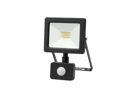 Projektor LED 10W 1000lm 4000K Premium z czujnikiem czarny IP44 GW-0009