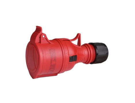 Gniazdo przenośne 16A 4P 400V czerwone TWIST GPP TYP B 16/4 IP44 921881