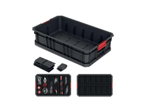 Pojemnik, skrzynka narzędziowa z przegrodami 520x327x125mm Kistenberg MODULAR SOLUTION 10 PLUS