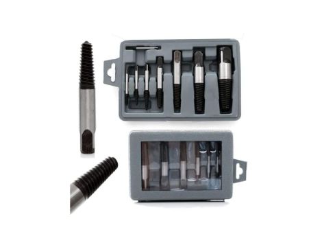 Zestaw wykrętaków do zerwanych śrub 8szt. KraftiDele