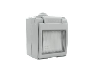 Włącznik światła pojedynczy natynkowy IP55 hermetyczny szary wyłącznik 1570.00 M-L 4114