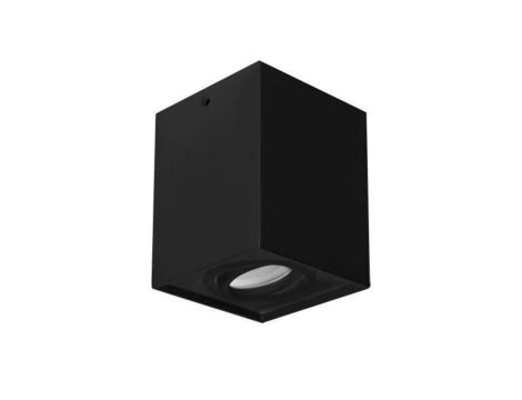 Lampa oprawa sufitowa plafon natynkowy HARY D czarny kwadratowy GU10 03716 STRUHM