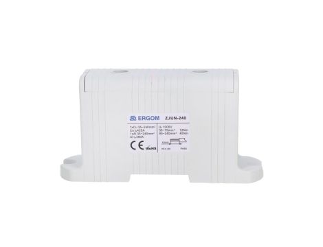 Złączka szynowa 1-torowa ZJUN-240 240mm2 szara R34RR-07010011001