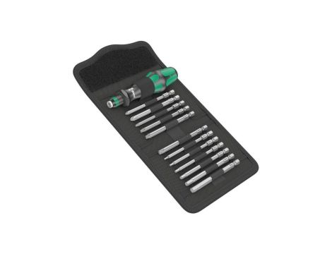 Zestaw narzędzi rowerowych wkrętaków wielofunkcyjnych z etui 13 elementów z uchwytem Rapidaptor Bicycle Set 2 WERA