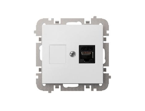 SANTRA gniazdo 1xkomputerowe RJ45 bez ramki podtynkowe biały 4148-10
