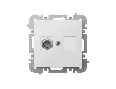 SANTRA gniazdo 1xTV typ FF bez ramki podtynkowe biały 4186-10