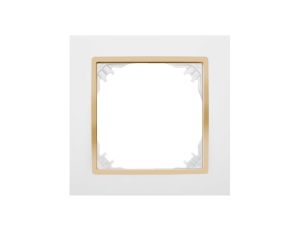 SANTRA ramka pojedyncza biały/złoty 4171-27