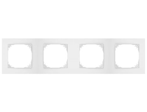 SANTRA ramka poczwórna biały 4174-00