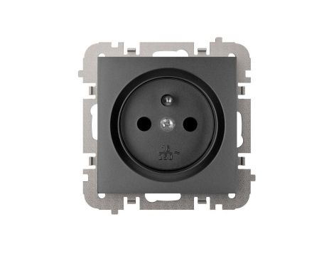 SANTRA gniazdo 2P+Z bez ramki podtynkowe czarny 4133-19