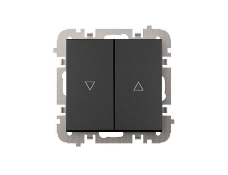 SANTRA łącznik żaluzjowy bez ramki podtynkowy czarny 4116-19