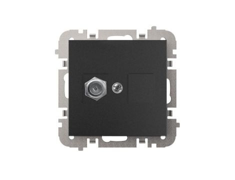 SANTRA gniazdo 1xTV typ FF bez ramki podtynkowe czarny 4186-19