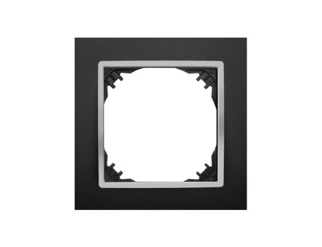 SANTRA ramka pojedyncza czarny/chrom 4171-46
