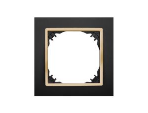 SANTRA ramka pojedyncza czarny/złoty 4171-47