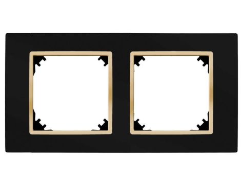 SANTRA ramka podwójna czarny/złoty 4172-47