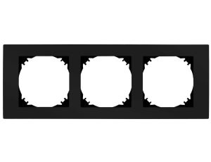 SANTRA ramka potrójna czarny 4173-09