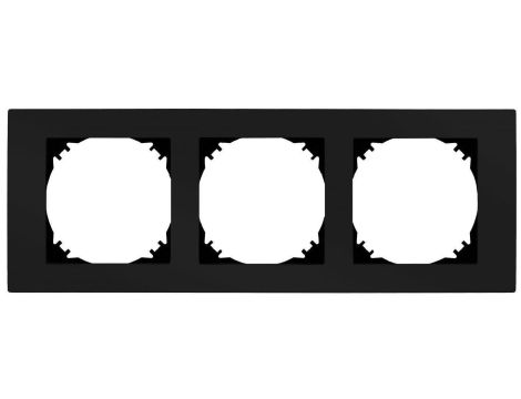 SANTRA ramka potrójna czarny 4173-09