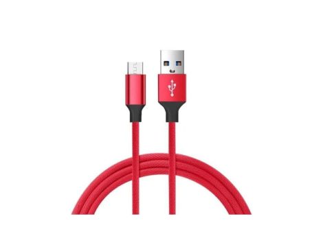 Kabel USB - micro USB czerwony 1,5m VA0004 VAYOX