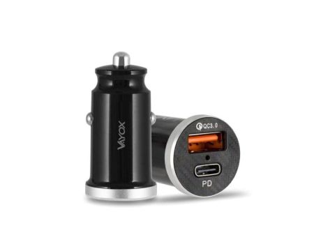 Ładowarka samochodowa PD + USB-A QuickCharge 3.0 VA0034 Vayox